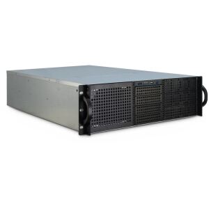 Inter-Tech 3U-30255 Rack Schwarz, Edelstahl