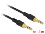 DeLOCK 85549 Audio-Kabel 2 m 3.5mm Schwarz