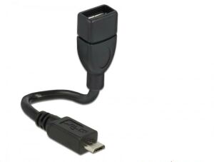 Delock Kabel USB2.0 Micro-B Stecker -> USB2.0 Typ-A Buchse OTG, 0.35m