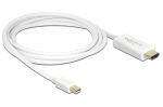 DELOCK Displayport Kabel mini DP -> HDMI St/St 2.00m...