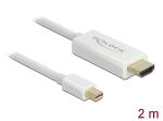 DELOCK Displayport Kabel mini DP -> HDMI StSt 2.00m...