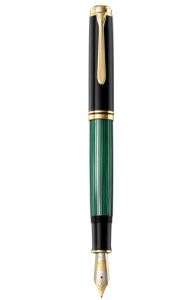 Pelikan Souverän® 1000 Füllfederhalter Integriertes Befüllsystem Schwarz, Gold, Grün 1 Stück(e)