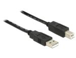 DeLOCK 20m, USB2.0-A - USB2.0-B USB Kabel USB A USB B 0,48 Gbit/s Schwarz