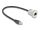 DELOCK RJ45 Einbaubuchse mit Kabelp. St.Cat.56 STP Alu. 30cm