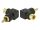 DELOCK Cinch Adapter Stecker zu Buchse gewinkelt