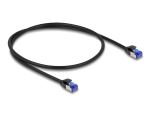 DELOCK RJ45 Netzwerkkabel Cat.6A S/FTP Slim 0,5m schwarz