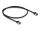 DELOCK RJ45 Netzwerkkabel Cat.6A S/FTP Slim 0,5m schwarz