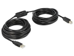 DeLOCK 11m, USB2.0-A - USB2.0-B USB Kabel USB A USB B 0,48 Gbit/s Schwarz