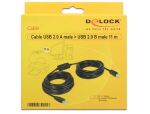 DeLOCK 11m, USB2.0-A - USB2.0-B USB Kabel USB A USB B...