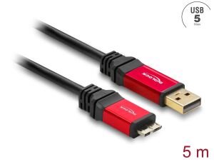DELOCK USB3.0 Kabel A -> Micro-B St/St 5.00m Premium