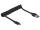 Delock USB2.0 Spiralkabel 0.3-0.6 m Stecker Typ-C/Stecker A