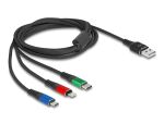 DeLOCK USB Ladekabel 3 in 1 Typ-A zu Lightning / Micro...