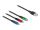 DeLOCK USB Ladekabel 3 in 1 Typ-A zu Lightning / Micro USB / USB Type-C 2 m 3-farbig