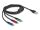 DeLOCK USB Ladekabel 3 in 1 Typ-A zu Lightning / Micro USB / USB Type-C 30 cm 3-farbig