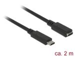 DeLOCK SuperSpeed USB USB Kabel USB 3.2 Gen 1 (3.1 Gen 1) 2 m USB C 5 Gbit/s Schwarz