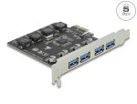 DELOCK PCI Express x1 Karte zu 4 x extern USB Typ-A Buchse