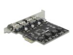 DELOCK PCI Express x1 Karte zu 4 x extern USB Typ-A Buchse