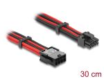 DELOCK Mainboard Powerkabel 8 Pin St. zu 6+2 Pin Bu. 30cm
