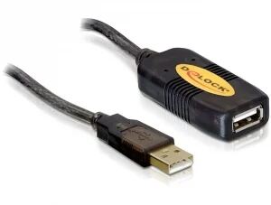 DeLOCK 82446 USB Kabel USB 2.0 10 m USB A 0,48 Gbit/s Schwarz
