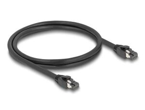 DeLOCK RJ45 Netzwerkkabel Cat.8.1 S/FTP 1 m bis 40 Gbps schwarz