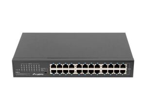 Lanberg RSGE-24 Netzwerk-Switch Unmanaged Gigabit Ethernet (10/100/1000) 1U Schwarz