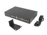 Lanberg RSGE-24 Netzwerk-Switch Unmanaged Gigabit Ethernet (10/100/1000) 1U Schwarz