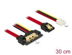 DELOCK SATA-Kabel SATA III + Floppy 4Pin ->22Pin 0.30m Bu/St