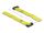 DeLOCK Klett-Kabelbinder mit Schlaufe und Befestigungsöse L 150 x B 20 mm gelb 5 Stück