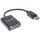 Manhattan DisplayPort auf VGA-Konverter, DisplayPort-Stecker auf HD15-Buchse, 15 cm, aktiv, schwarz
