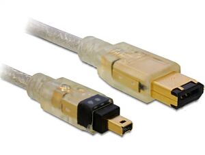 DeLOCK FireWire A/A, 2.0m 2 m Grau