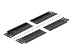 DELOCK 19" Kabelmanagement Bürstenleiste 1 HE schwarz