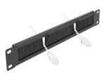 DELOCK 19" Kabelmanagement Bürstenleiste 1 HE schwarz
