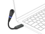 DELOCK USB Mikrofon mit Schwanenhals und Mute Button