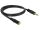 DeLOCK 3.5mm M-F, 1m Audio-Kabel Schwarz
