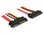 DELOCK SATA-Verl. SATA 22pin -> SATA 22pin St/Bu 0.50m rot