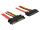 DELOCK SATA-Verl. SATA 22pin -> SATA 22pin St/Bu 0.50m rot