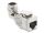 DeLOCK Keystone Modul RJ45 Buchse zu LSA Cat.6A werkzeugfrei 90° winkelbar geschirmt für Kabeldurchmesser von 5,0 - 8,5 mm