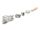 DeLOCK Keystone Modul RJ45 Buchse zu LSA Cat.6A werkzeugfrei 90° winkelbar geschirmt für Kabeldurchmesser von 5,0 - 8,5 mm