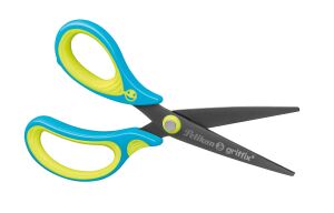 Pelikan 810296 Büro- & Bastelschere Gerader Schnitt Blau, Limette