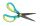 Pelikan 810296 Büro- & Bastelschere Gerader Schnitt Blau, Limette
