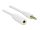 DELOCK Klinkeverl. 3,5mm -> 3,5mm St/Bu 1.00m 4Pin weiß