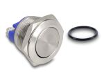 DELOCK Drucktaster zum Einbau 19 mm 2 x Schraubkl.Taster fla