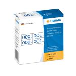 HERMA Nummernetiketten doppelt selbstklebend 10x22 mm...