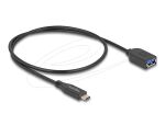 DeLOCK USB 10 Gbps Kabel USB Type-C Stecker zu Typ-A Buchse 50 cm koaxial
