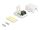 DELOCK Netzwerk Dose RJ45 Buchse Cat6 ungeschirmt