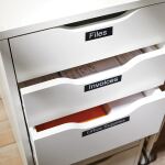 DYMO Original D1-Etikettenband | weiß auf schwarz | 19 mm x 7 m | selbstklebendes Schriftband | für LabelManager-Beschriftungsgerät