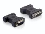 DeLOCK 65017 Kabeladapter DVI-I VGA 15-pin M Schwarz