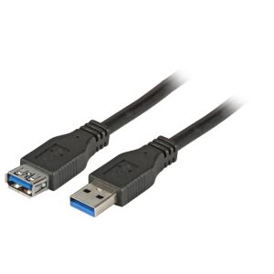 EFB Elektronik USB 3.0 A / A 3m USB Kabel USB 3.2 Gen 1 (3.1 Gen 1) USB A 5 Gbit/s Schwarz