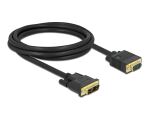 Delock DVI (12+5) -> VGA (D-Sub 15) Kabel St/St 2m