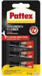 Pattex Sekundenkleber Mini Trio, 3x1g